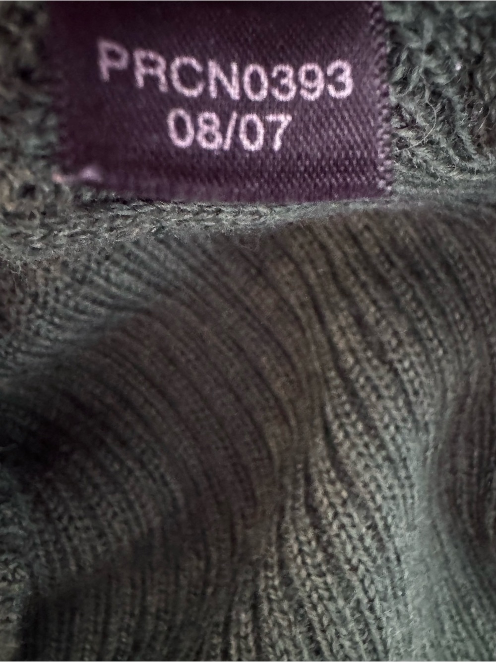 The Limited 2007 Y2K Olive Green Cable Knit Deep V Neck Sweater L - Picture 5 of 7